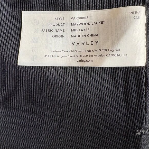 Anthropologie Varley Zip Through Sweat. NWT - Picture 5 of 6